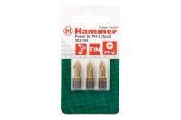 Бита HAMMER 203-105 РВ РН-2 25mm (3pcs) TIN, 3 шт.