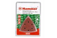 Набор шлифлистов Hammerflex 220-002 MF-AC 002 Р 80 