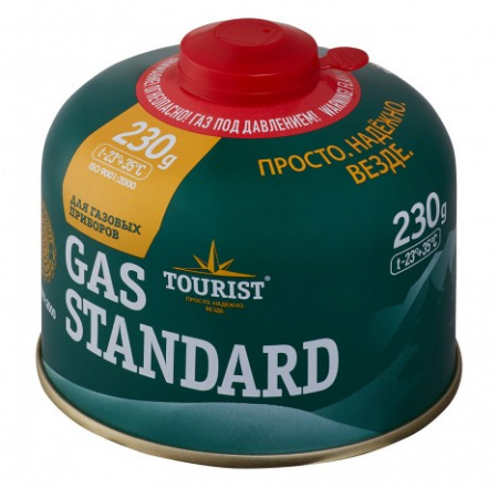 Баллон газовый GAS STANDARD 230 г 7/16 TBR-230 Tourist Баллон газовый GAS STANDARD 230 г 7/16 TBR-230 Tourist
