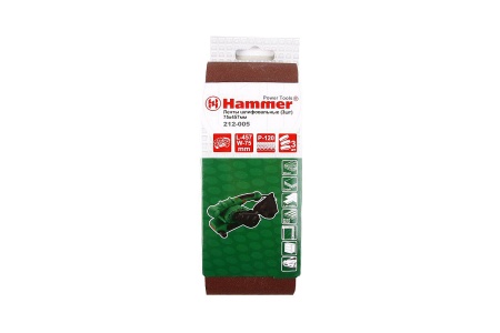 Лента шлиф. Hammerflex 212-005 75х475 Р120 по 3 шт