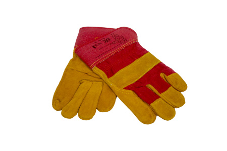 Перчатки комбинированные спилковые Profi C0101L