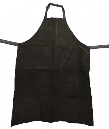 Фартук спилковый черный