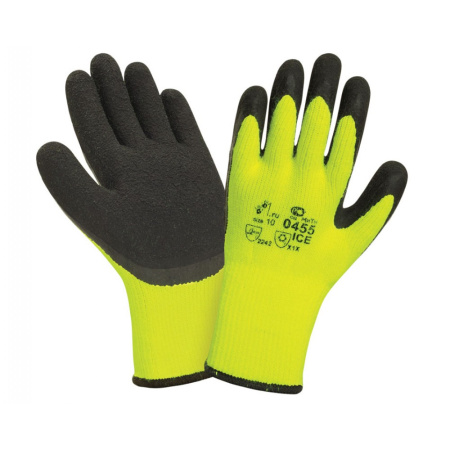 Перчатки зимние 0455 трикотаж обливные