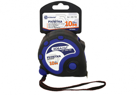 Рулетка Кобальт Вектор 247-255 10м х 25мм ПРАКТИКА