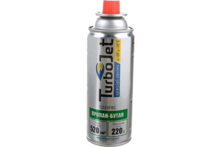 Баллон газовый ПРОПАН-БУТАН 220 г TJ520PBC цанговый