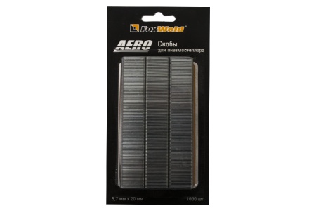Скобы для пневмостеплера 5,7х20мм 1000шт 5757 Foxweld