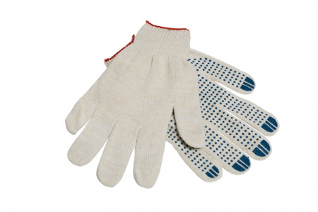 Перчатки х/б 10 класс 5 нитей с ПВХ