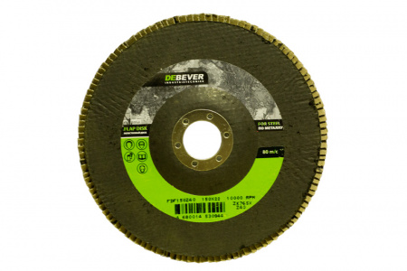 Круг лепестковый Debever 150х22 Zn 60С 10 шт